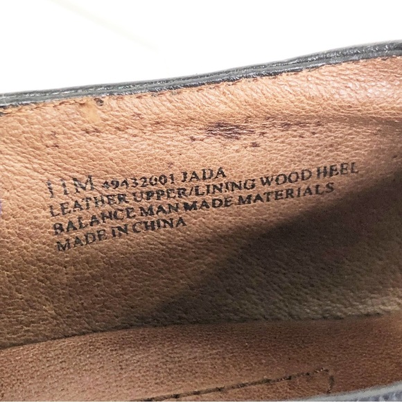 Naya by Anthropologie, black leather Mary Jane laced front shoes - Picture 9 of 10